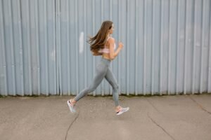 Person in their late 40s exercising, symbolizing weight loss journey for losing weight late 40s